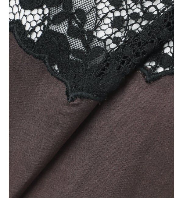 IENA LA BOUCLE「IENA LA BOUCLE R/Lサテンレースコンビキャミソール」|キャミソール|