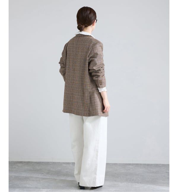 IENA「COUTURE D'ADAM/クチュールドアダム Double JK Prince of Wales 26SS-004」|テーラードジャケット|