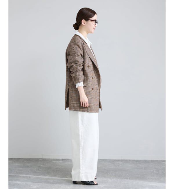 IENA「COUTURE D'ADAM/クチュールドアダム Double JK Prince of Wales 26SS-004」|テーラードジャケット|