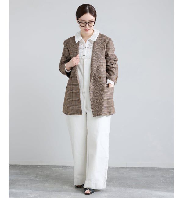 IENA「COUTURE D'ADAM/クチュールドアダム Double JK Prince of Wales 26SS-004」|テーラードジャケット|