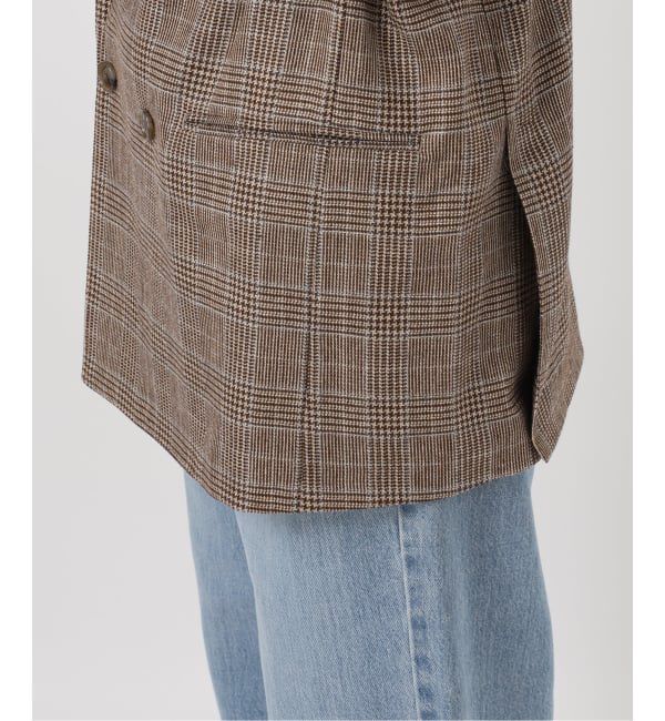 IENA「COUTURE D'ADAM/クチュールドアダム Double JK Prince of Wales 26SS-004」|テーラードジャケット|
