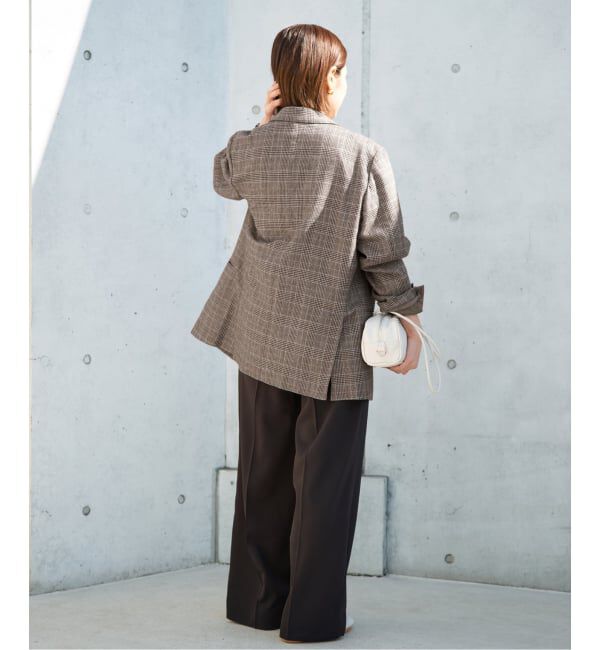 IENA「COUTURE D'ADAM/クチュールドアダム Double JK Prince of Wales 26SS-004」|テーラードジャケット|