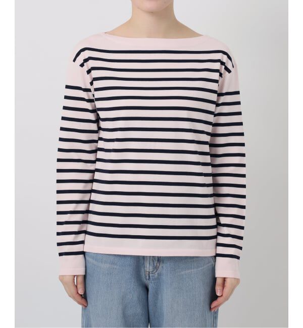 IENA「《新色》SEATTLEボーダーボートネックプルオーバー」|ニット・セーター|