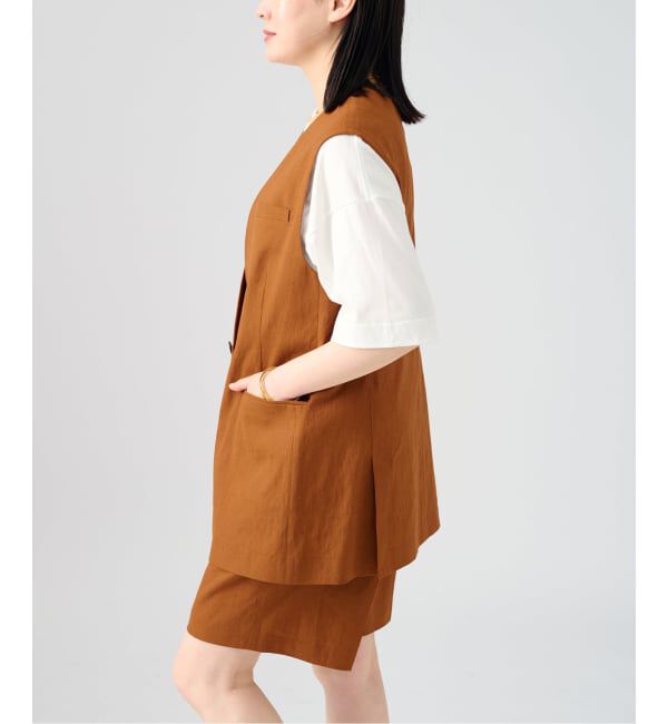 VERMEIL par iena「Clean Linen ベスト」|その他|