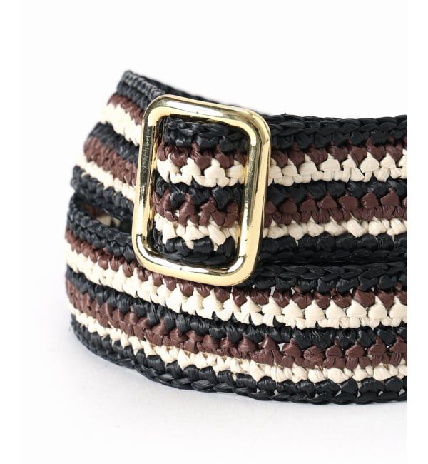 VERMEIL par iena「Caternina Bertini カテリーナ ベルティーニ Belts Stripe 5672」|ベルト|