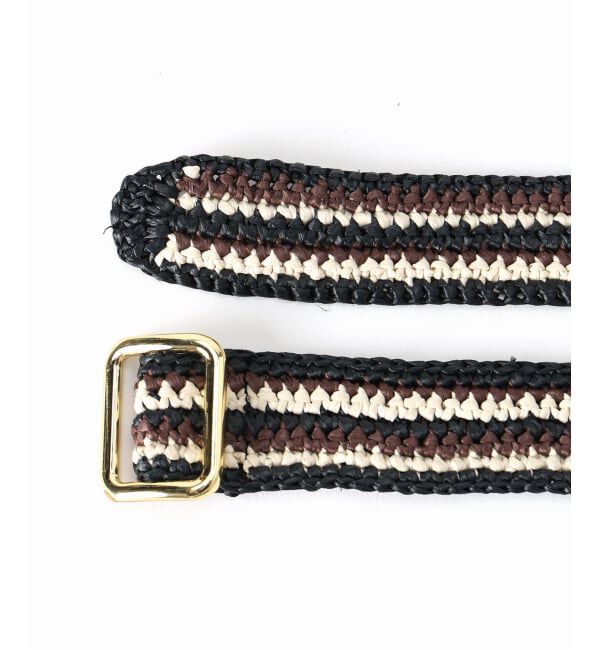 VERMEIL par iena「Caternina Bertini カテリーナ ベルティーニ Belts Stripe 5672」|ベルト|