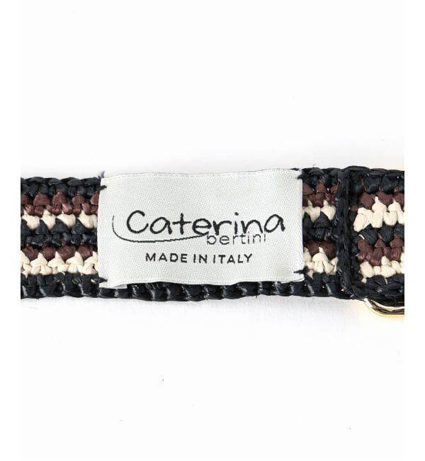 VERMEIL par iena「Caternina Bertini カテリーナ ベルティーニ Belts Stripe 5672」|ベルト|