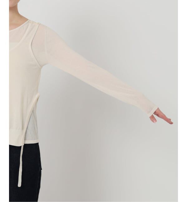 SLOBE IENA「《追加予約》tyn.TGOR/トゴール SLOBE別注 タンクセットカーディガン」|カーディガン|