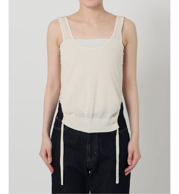 SLOBE IENA「《追加予約》tyn.TGOR/トゴール SLOBE別注 タンクセットカーディガン」|カーディガン|