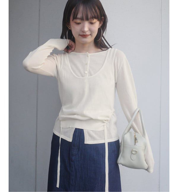 SLOBE IENA「《追加予約》tyn.TGOR/トゴール SLOBE別注 タンクセットカーディガン」|カーディガン|