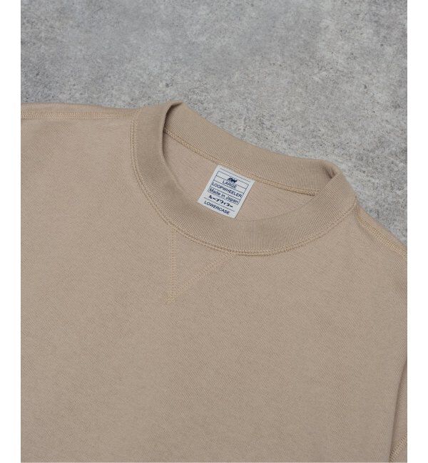 EDIFICE「LOOPWHEELER for LOWERCASE ツリテンジク スウェット型 ワイドTシャツ」|Tシャツ・カットソー|ベージュ