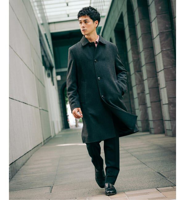 EDIFICE「MACKINTOSH(マッキントッシュ) 別注 DUNKELD/ダンケルド Loro Piana Fabric」|ステンカラーコート|