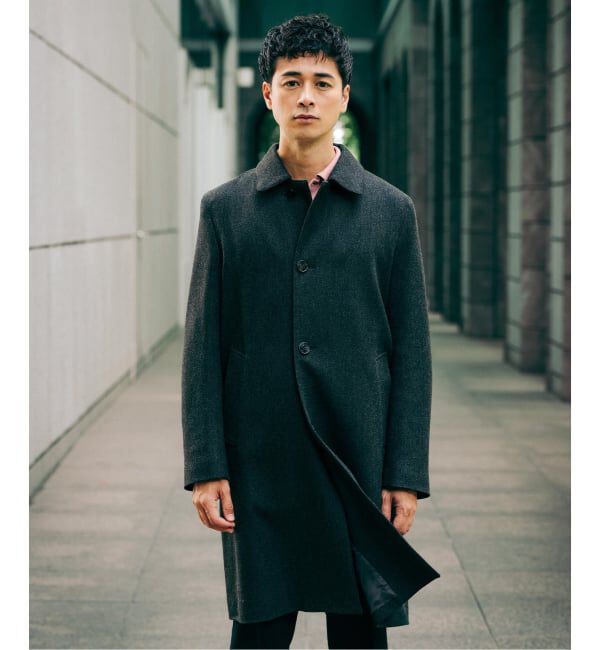 EDIFICE「MACKINTOSH(マッキントッシュ) 別注 DUNKELD/ダンケルド Loro Piana Fabric」|ステンカラーコート|