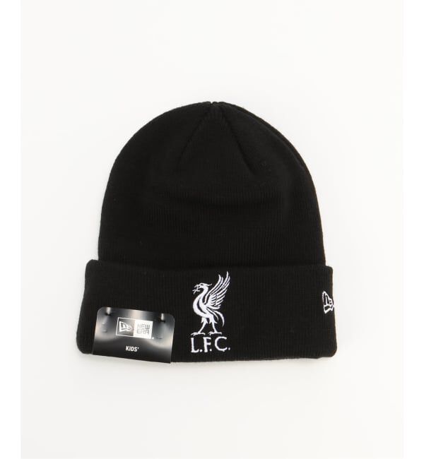 Liverpool FC「【Liverpool FC / リバプール FC】NEWERA CORE CUFF BEANIE キッズ」|キャップ・キャスケット|ブラック