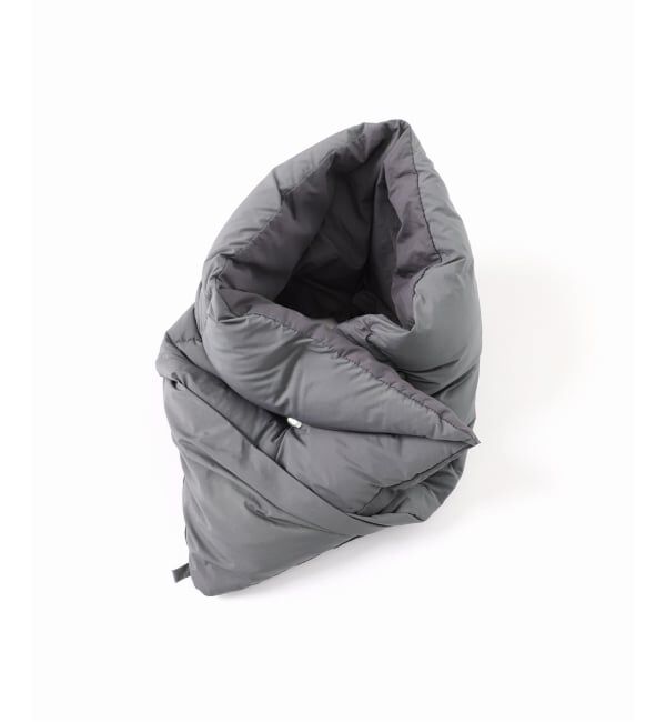 EDIFICE「miffew（ミフュー) 別注 リバーシブル ダウン マフラー」|マフラー|グレー