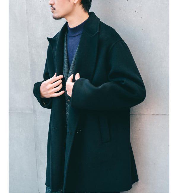 EDIFICE「E. ウールカシミヤ Wフェイス コート」|チェスターコート|