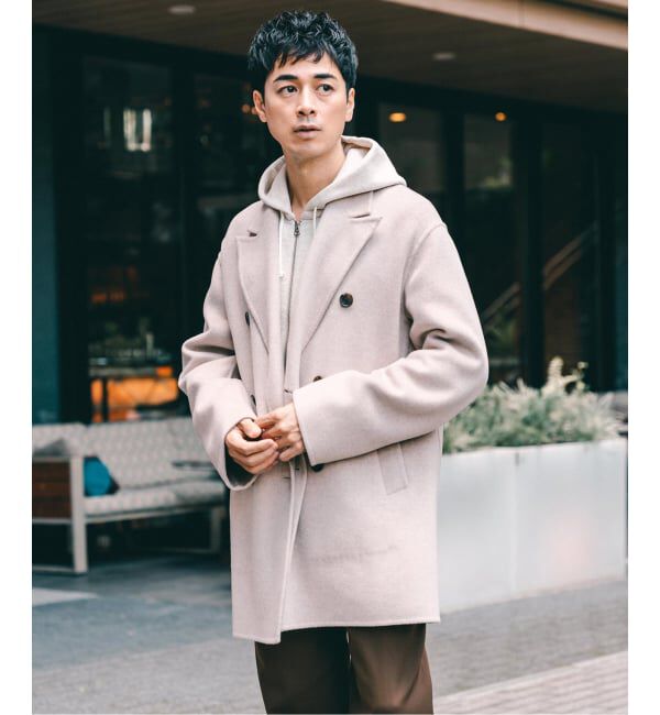 EDIFICE「E. ウールカシミヤ Wフェイス コート」|チェスターコート|
