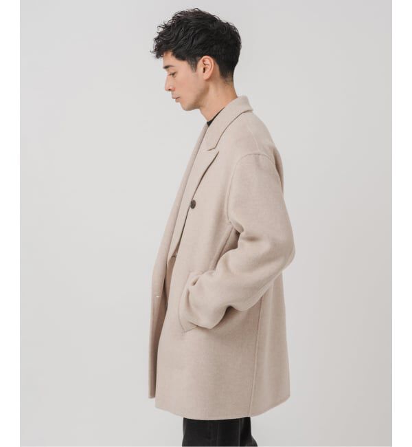 EDIFICE「E. ウールカシミヤ Wフェイス コート」|チェスターコート|