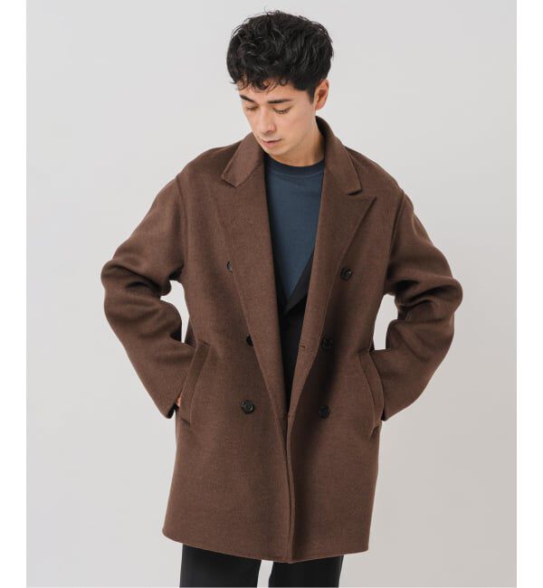 EDIFICE「E. ウールカシミヤ Wフェイス コート」|チェスターコート|