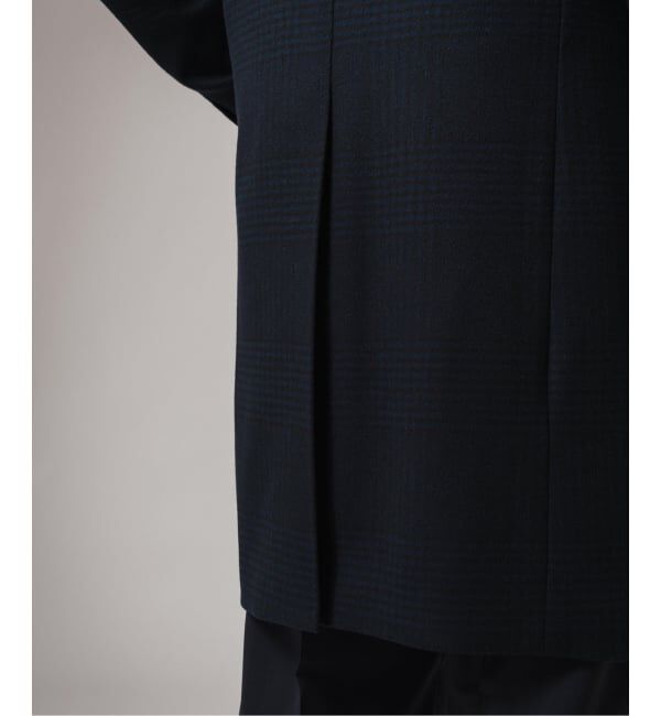 EDIFICE「SUPER 140&rsquo;s ウール / カシミヤ チェスターコート(チェック)」|チェスターコート|