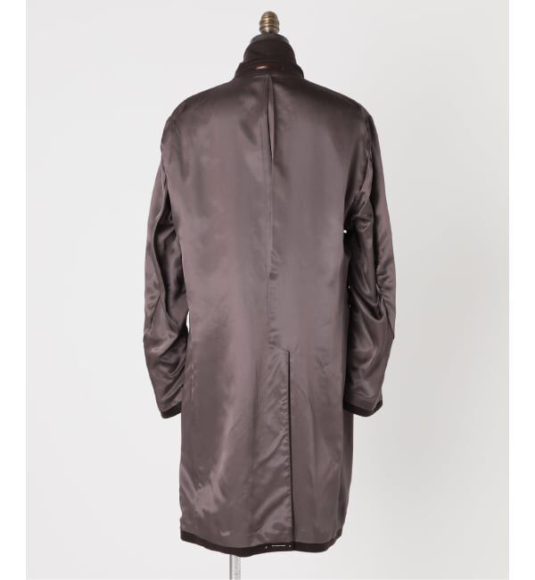 EDIFICE「SUPER 140&rsquo;s ウール / カシミヤ チェスターコート(チェック)」|チェスターコート|