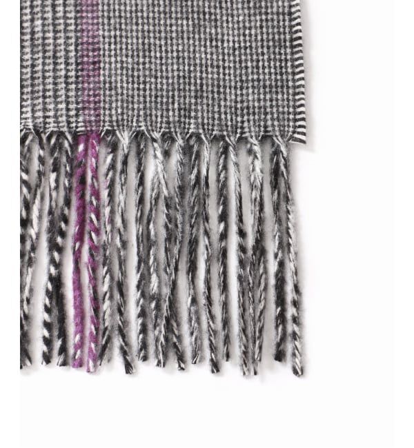 EDIFICE「PIACENZA(ピアツェンツァ) シルク/カシミヤ チェックマフラー 30&times;180」|マフラー|