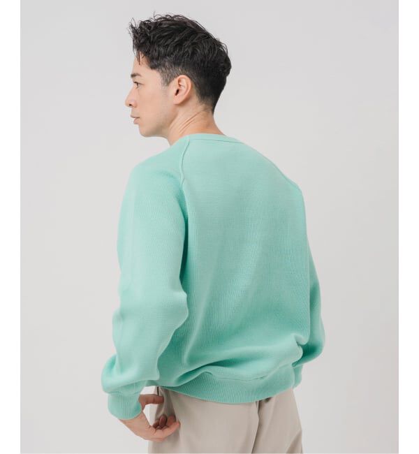 EDIFICE「PLATING ワッフル クルーネックニット」|ニット・セーター|