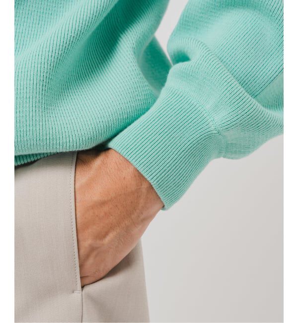 EDIFICE「PLATING ワッフル クルーネックニット」|ニット・セーター|