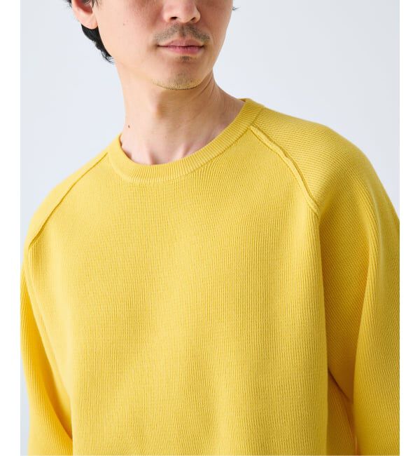 EDIFICE「PLATING ワッフル クルーネックニット」|ニット・セーター|