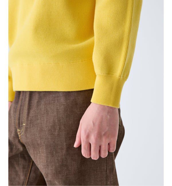 EDIFICE「PLATING ワッフル クルーネックニット」|ニット・セーター|