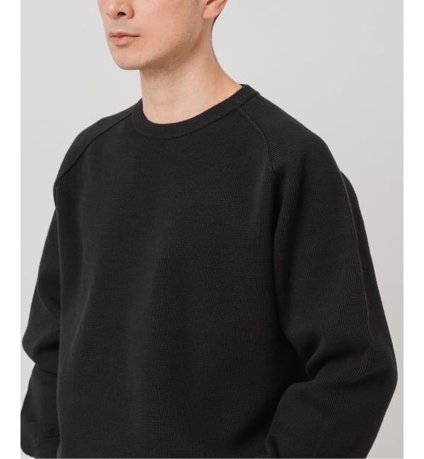 EDIFICE「PLATING ワッフル クルーネックニット」|ニット・セーター|