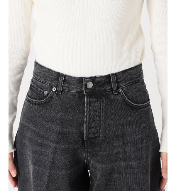 journal standard L'essage「《追加》【HAIKURE/ハイクル】BETHEANY ASIAN FIT MID BLACK：デニム」|デニム|