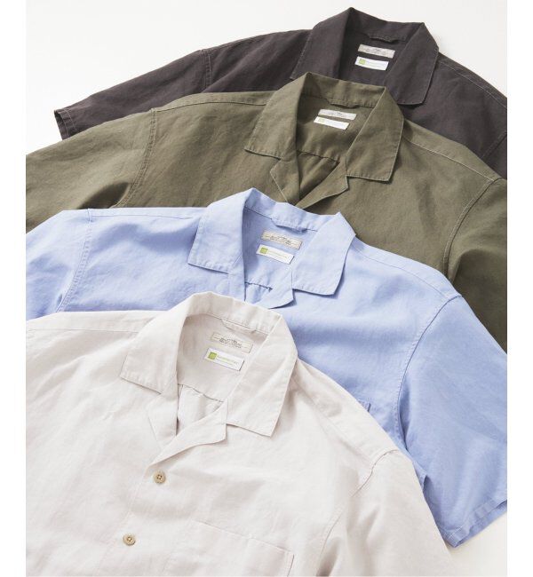 JOURNAL STANDARD relume「ヨーロピアンフラックス ガーメントダイ オープンカラーシャツ」|シャツ・ブラウス|