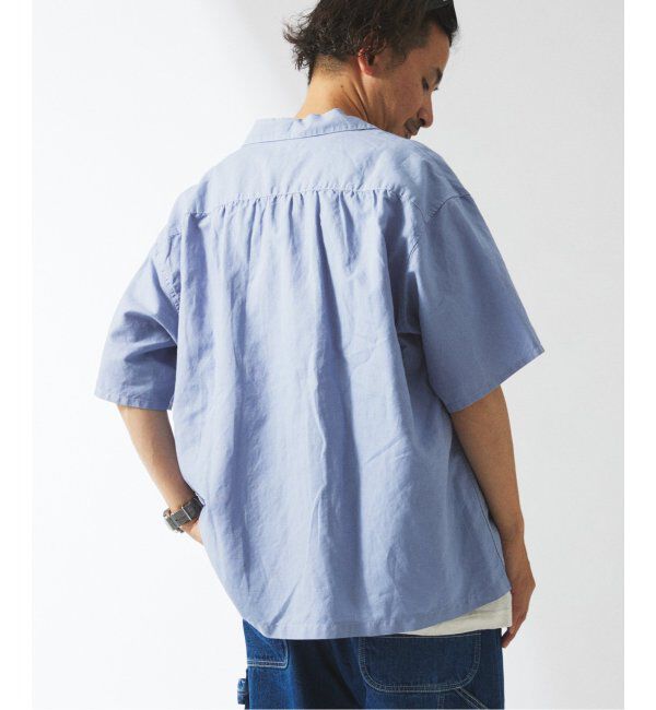 JOURNAL STANDARD relume「ヨーロピアンフラックス ガーメントダイ オープンカラーシャツ」|シャツ・ブラウス|