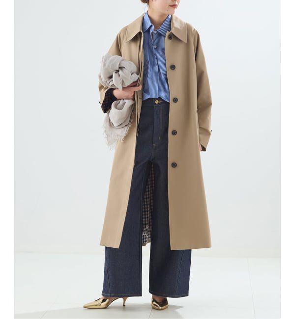 journal standard L'essage「【金子綾さん着用】【別注】Aquascutum&times;LESSAGE ステンカラーコート」|ステンカラーコート|ベージュ