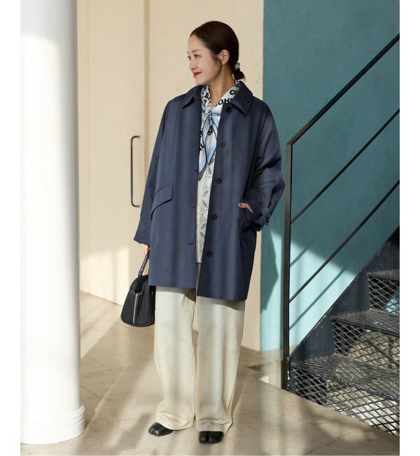 JOURNAL STANDARD「コットンステンカラーミディコート」|ステンカラーコート|