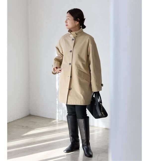 JOURNAL STANDARD「コットンステンカラーミディコート」|ステンカラーコート|