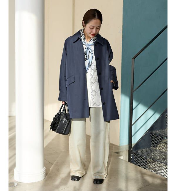 JOURNAL STANDARD「コットンステンカラーミディコート」|ステンカラーコート|