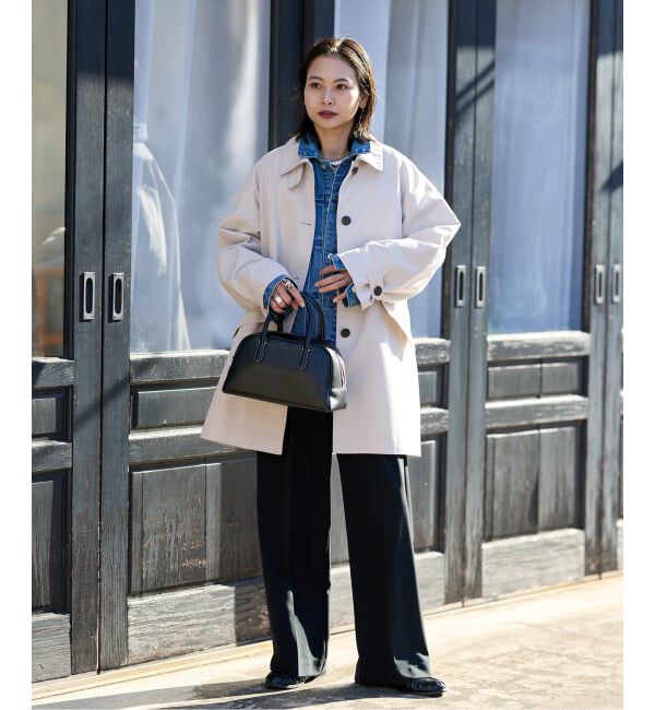 JOURNAL STANDARD「コットンステンカラーミディコート」|ステンカラーコート|