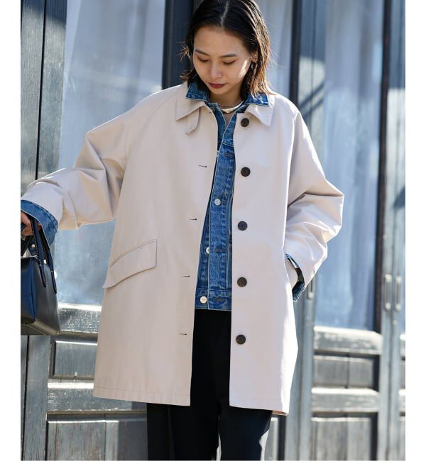 JOURNAL STANDARD「コットンステンカラーミディコート」|ステンカラーコート|