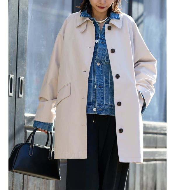 JOURNAL STANDARD「コットンステンカラーミディコート」|ステンカラーコート|