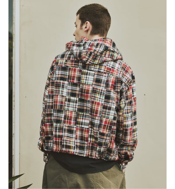JOURNAL STANDARD「パッチ マドラス チェック フーディ シャツ」|シャツ・ブラウス|