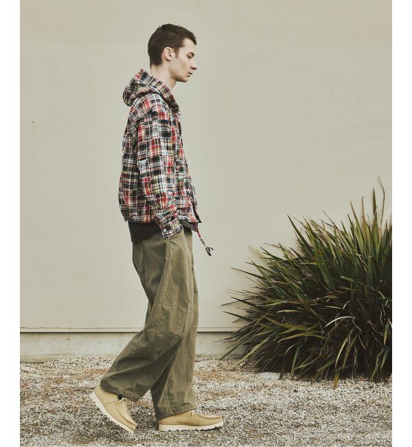 JOURNAL STANDARD「パッチ マドラス チェック フーディ シャツ」|シャツ・ブラウス|