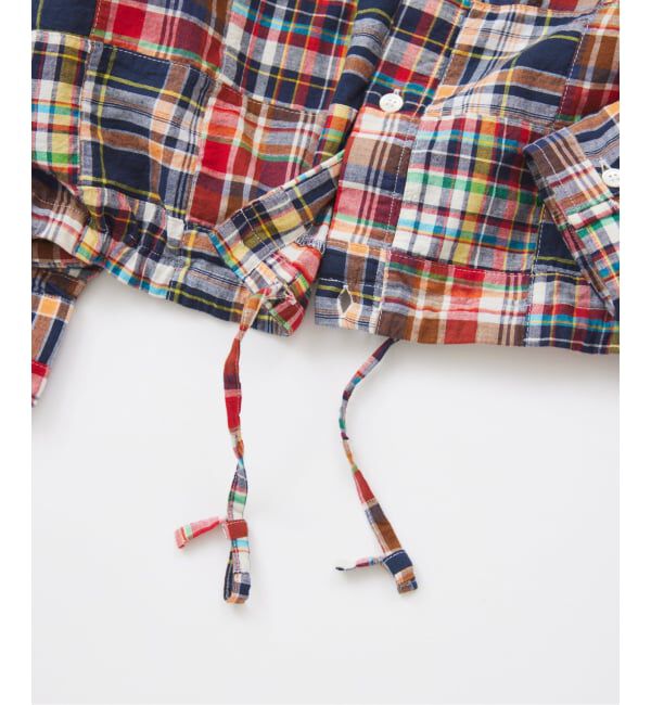 JOURNAL STANDARD「パッチ マドラス チェック フーディ シャツ」|シャツ・ブラウス|