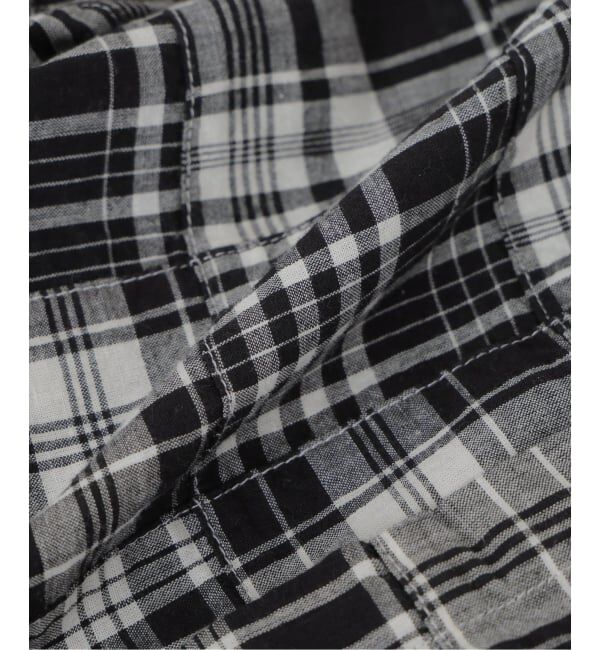 JOURNAL STANDARD「パッチ マドラス チェック フーディ シャツ」|シャツ・ブラウス|
