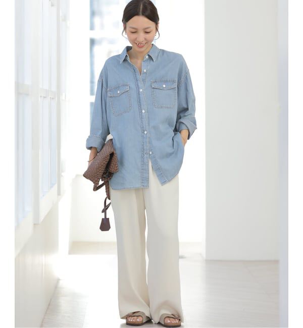 JOURNAL STANDARD relume「《予約》［26SS新作］ライトデニムオーバーサイズシャツ」|シャツ・ブラウス|