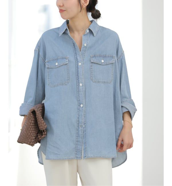 JOURNAL STANDARD relume「《予約》［26SS新作］ライトデニムオーバーサイズシャツ」|シャツ・ブラウス|