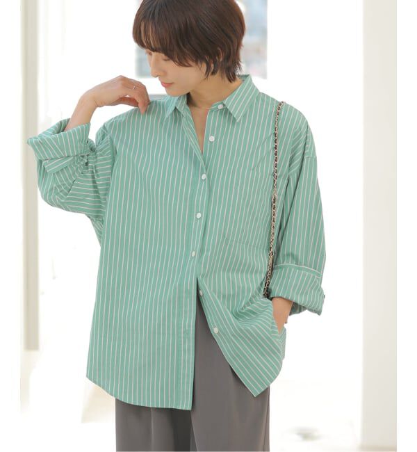 JOURNAL STANDARD relume「［26SS新作］スーピマコットンストライプシャツ」|シャツ・ブラウス|