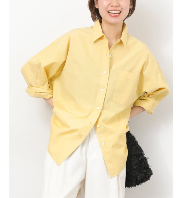 JOURNAL STANDARD relume「［26SS新作］スーピマコットンストライプシャツ」|シャツ・ブラウス|イエロー