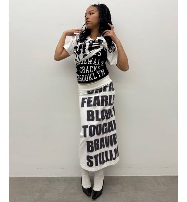 Oriens JOURNAL STANDARD「ロゴロングスカート」|スカート|